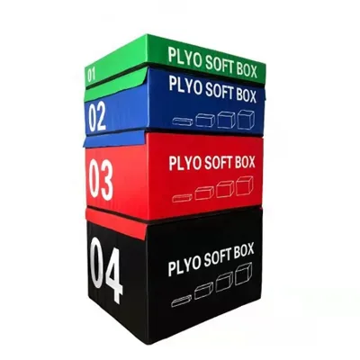 Hot Selling Factory Price for 4 in 1 Plyometric Boxes PVC Soft Jumping Exercises Plyo Boxes