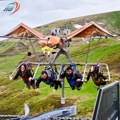 Adventure Skyline Exciting Amusement Equipment with Flying Experience for Resort Place and Scenic Area or Outdoor Themed Park