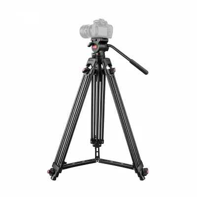 Professional Action Camera Tripod with Fluid Head Outdoors Photography 360 Rotatable Heavy Duty Camera Tripod