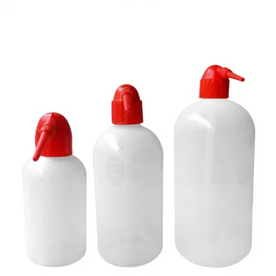 500ml Red Angled-Spout Rinse Bottle Succulent Watering Can Plant Watering Acid-Alkali-Resistant Dilution Curved Spout Bottle