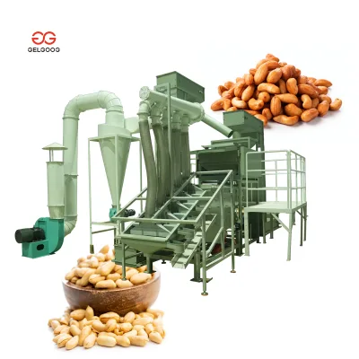 Dry Roasted Ground Nuts Pistachio Skin Peeling Remover Machine Complete Automatic Peanut Roasting Machine and Peeler