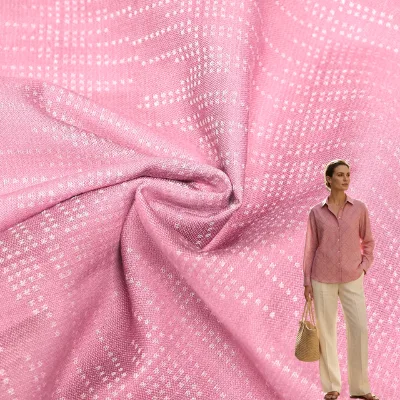Lightweight 118GSM Spring Summer Dress Blouse Feminine Apparel Material for Shirt