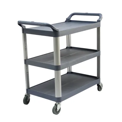 Large Size Service Cart With Three Shelves for Office ,Warehouse ,Foodservice