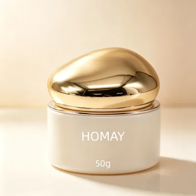 Wholesale Luxury Cosmetic Containers New Design Empty 30g 50g Thick Bottom Glass Skincare Eye Cream Jar with Lids