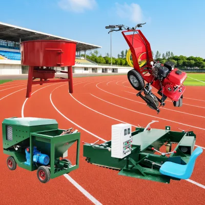 Runway Surface Treatment Sprayer for PU and Rubber Granule Coating with Mobile Chassis Design