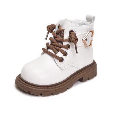 Children's Shoes Children's Boots Boys British Fashion Leather Boots Girls Ankle Boots Baby Shoes Wholesale