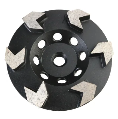 JDK 4.5 Inch Diamond Arrow Diamond Cup Wheel for Coating Removal,Concrete,Masonry,Paint,Epoxy,Glue and Mastic Wit