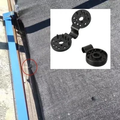 Factory Shade Cloth Heavy Duty Lock Grip PE Polyethylene Clips Windproof Awning Clamp Double Fasten Agricultural Greenhouses