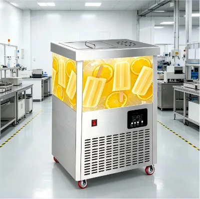 Durable Popsicle Maker Machine with Rustproof Steel Molds for Medium Scale Food Factory Ice Cream Popsicle Production