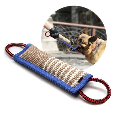 2026 New Eco-Friendly Linen Material Squeaky Interactive Chew Toy for Puppies and Dogs