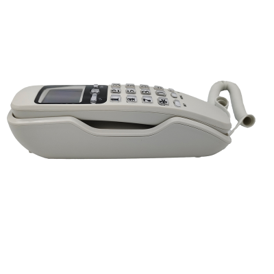 Cute Basic Caller ID Phone, Trimline Wall Mounted Telephone Support Working No Battery