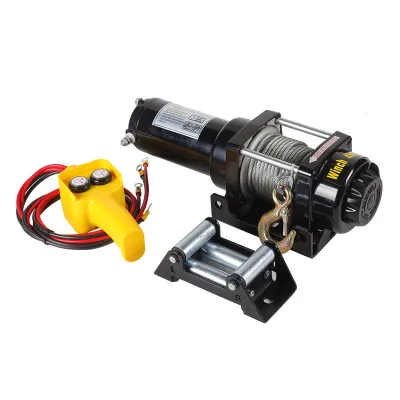 CE Approved IP67 Waterproof 12V/24V Electric Winch Wireless Remote Control 2000-20000lbs Capacity for ATV/UTV Offroad Vehicles