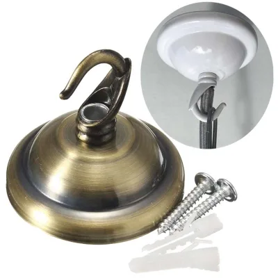 Lighting Accessories Chandelier Ceiling Plate Cover Hook Bracket Brushed Chrome Mounted Canopy for Pendant Light