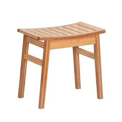 Contemporary Bamboo Shower Chair Bench for Bathroom-Durable Luxury Design