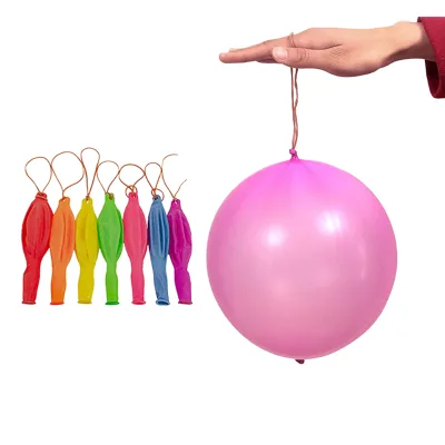 Wholesale 25pcs/Bag Punch Globos De Latex Balloons with Rubber Band Handle 5g 8g 10g Birthday Decoration Balloons Single Item
