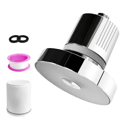 15 Stage Activated Carbon Filter Shower Head System Silver ,High Pressure Bathroom Shower Head