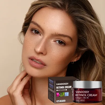 Private Label Collagen Retinol Face Cream Hyaluronic Acid Moisturizing Facial Cream Skin Whitening Anti Aging Lotion