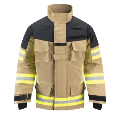 Dark Blue 3-Layer Nomexiiia Fire Suits ROSENBAUER Standard Airport Firefighter Jacket Made of Aramid Material
