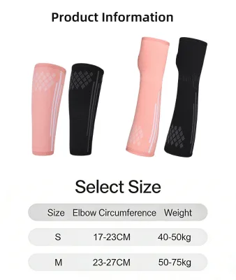 Nylon Volleyball Arm Sleeves with Thumb Hole Compression Arm Guards for Girls Youth Sports Support