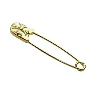 S925 Sterling Silver U-Shaped Brooch Pendant for Baby & Pregnant Women Child-Safe Wearable Chest Pin Birth Amulet Safety Clasp