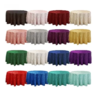 Wholesale Customized Colors Crushed Velvet Tablecloth Gold Wedding Tablecloths