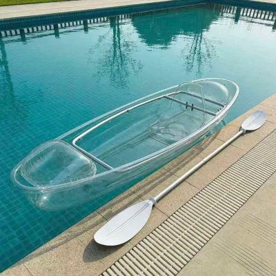 Anti Breakage Crystal Clear Boat Two Person Heavy Load Sightseeing Kayak