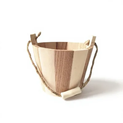 Cross-border Small Wooden Square Bucket Home Storage Mini Toy Craft