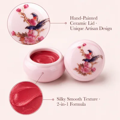 High Quality OEM/ODM Brighten Pigmented Mineral 2-in-1 Natural Blush Lip Color Cream Matte Silky Smooth Long Lasting Face Makeup