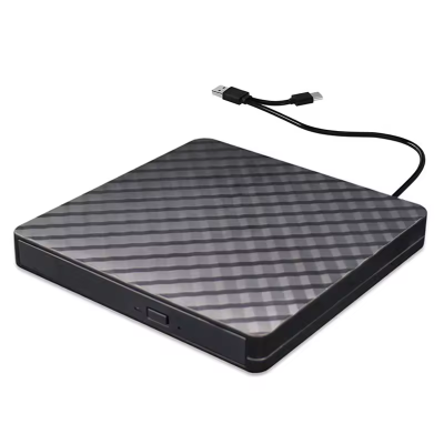 Durable High Quality 2024 Hot Sale External Hard Drive Optical Drive for CD/DVD Recorder, SD Card and USB Flash Disk Player