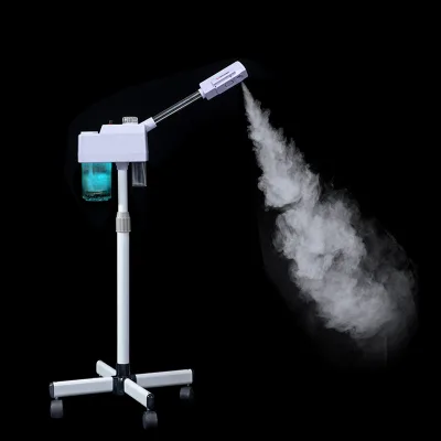 Professional Vertical Ozone Hydrotherapy Instrument Adjustable Height and Angle Hot Mist Steam Engine