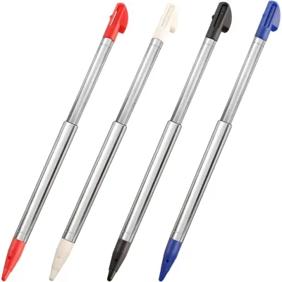 1 Pc 3DS XL Retractable Metal Stylus Pen Multi-Color 4in1 Combo Touch Pen Replacement Wired for Nintendo 3DS XL Game Accessories