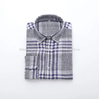 Men plaid shirts business easy to maintain