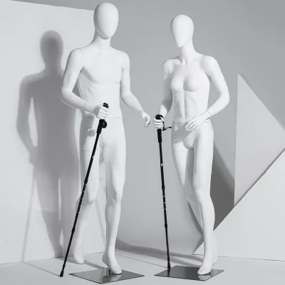 Male and Female Full-body Outdoor Hike Mannequins Retail Custom Sports Mannequins