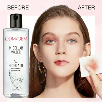 OEM ODM Gentle Herbal Glycerin Aloe Vera Organic Deep Cleansing Micellar Water Blue and Pink for Face