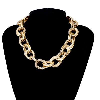 New Arrivals European and American Luxury Fashion Thread Double Ring Link Chain Necklace Jewelry Women Necklaces Jewellery