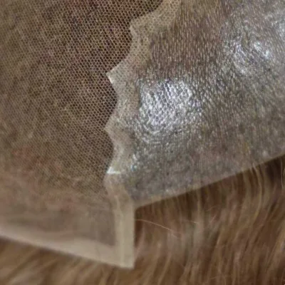 Real Human Hair Wholesale High-quality Unprocessed Men Wig Q6 PU Vloop Full Lace Mono Toupee Factory Directly Q6 Toupee