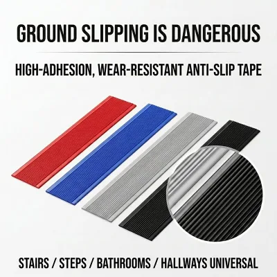 Industrial Grade Single Sided Peel & Stick Anti-Skid Traction Tape Safety for Stairs Warehouse Floors PVC Non-Slip Bag Sealing