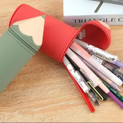 Custom Multifunction Silicone Bag Silicone Pencil Bag Stationery Zipper BAG