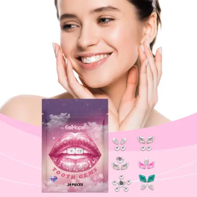 Wholesale Premium Tooth-Gems Set Lead-Free and Fashionable Body Jewelry with Curing Light and Glue