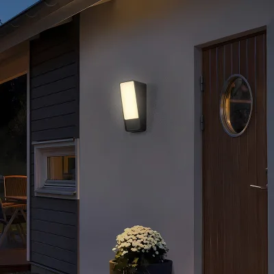 2024 LED Motion-Sensor Outdoor Waterproof Wall Light for Patios Pathways Corridors Balconies Exterior Wall Lamp
