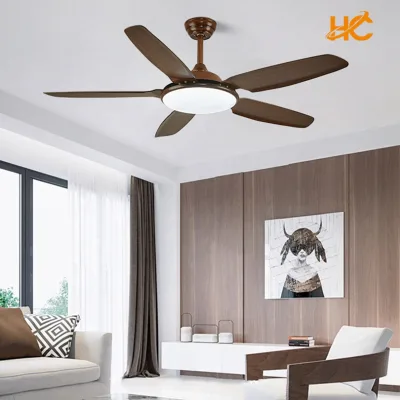 CT10 220 Volt Chateau Deville Reversible Indoor Ceiling Fan with Light 52 Inch Blade and DC Motor for Patio