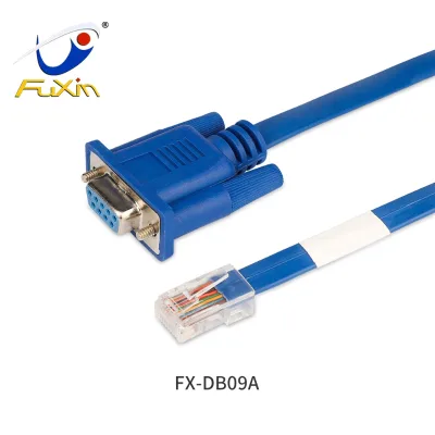 RJ45 to DB9 Female Cat5e Ethernet Cable for Telecom Communication