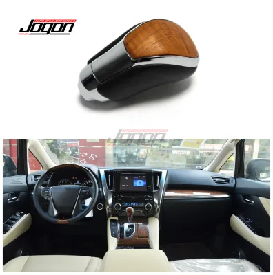 Gear Shift Knob Replacement ABS Leather Trim for Toyota Alphard Vellfire 2016-2021 Car Accessories