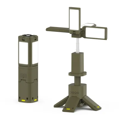 Outdoor Led Camping Lantern Large Capacity Waterproof Shockproof Portable Tent Light Rechargeable Emergency Work Lamp