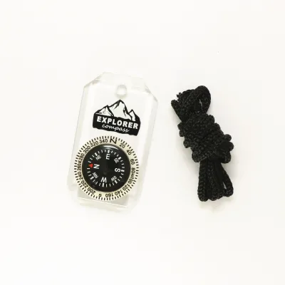 Promotion 30mm Acrylic Compass for Kids Education & Camping Hiking Low Price Gift Scale