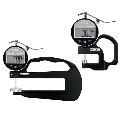 Digital Display ABS Electronic Thickness Gauge Lai Measuring 0.01 Thickness Small Flat Head Leather Small Head Flat Head