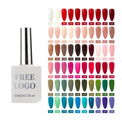 OEM Nail Gel Polish in 120 Colors Non-Toxic Long Lasting Private Label UV Gel Polish LED Lamp Source for DIY Bottle Packing