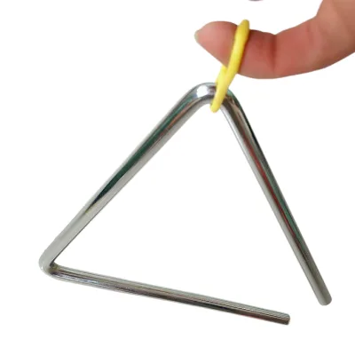 Factory Wholesale Durable Iron Triangle Percussion Instrument Early Education Kids Musical Teaching Percussion