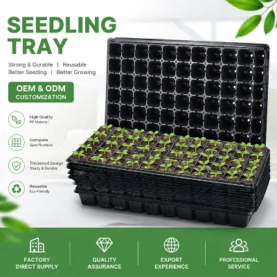 Agriculture Large Capacity Eco-Friendly Durable 50 72 200 Cells Seedling Plug Tray for Gardening Planting