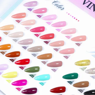 60 Colors Kit Lasting High Saturation Resin Nail Gel Polish Acrylic Charm Gel Polish No Smell